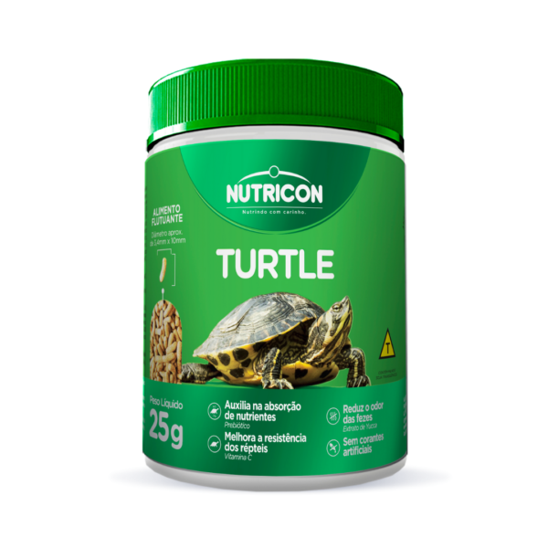 Ração para tartaruga turtle pote 25g